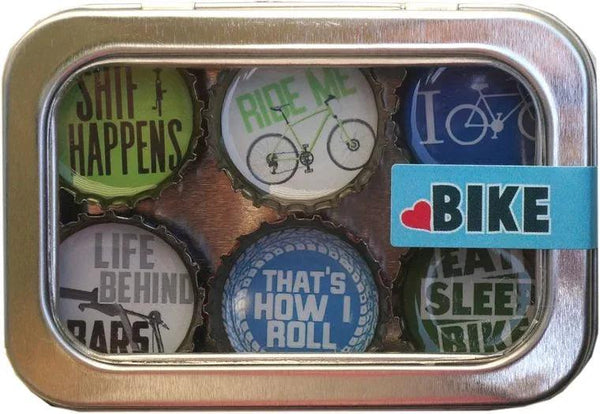 Bike Magnets - Set of 6 - Gifts for You 'n Me