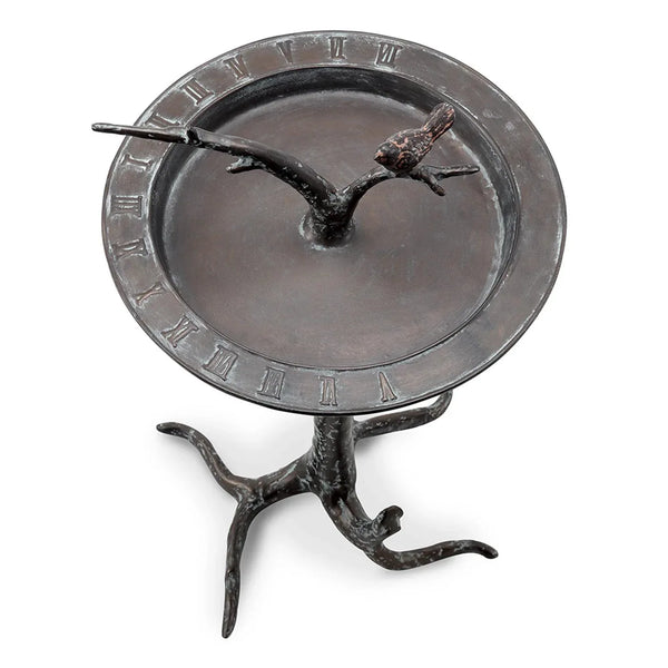 Bird & Twig Sundial/Birdbath - Gifts for You 'n Me
