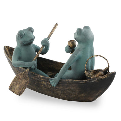 Rowboat Picnic Garden Sculpture