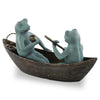 Rowboat Picnic Garden Sculpture