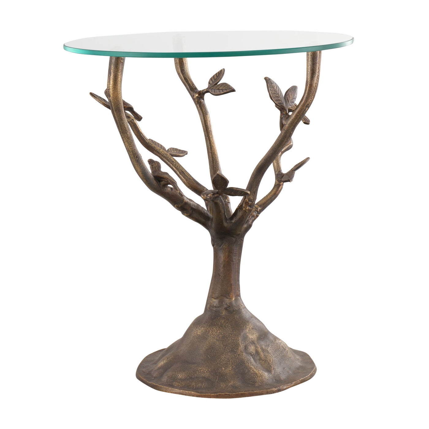 Birds and Leaves End Table
