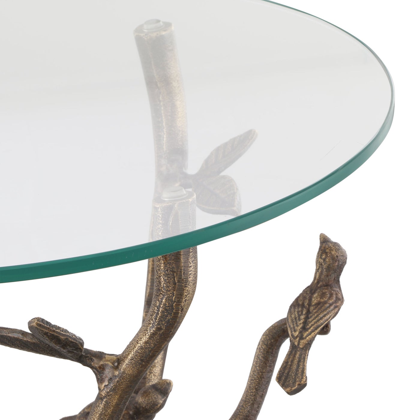 Birds and Leaves End Table