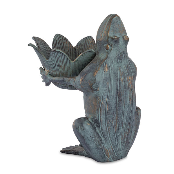 Frog Royalty with Crown Birdfeeder