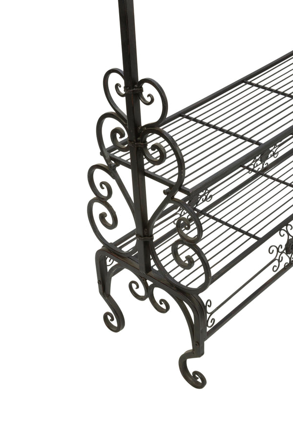 Dark Brown Garment Floor Rack