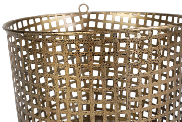 Metal Bin in Black or Gold - Gifts for You 'n Me