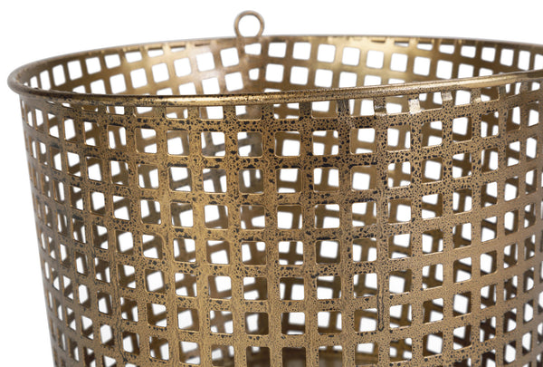 Metal Bin in Black or Gold