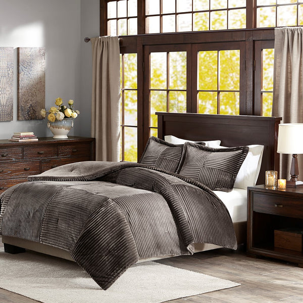 Parker Corduroy Plush Comforter Mini Set by Madison Park - Gifts for You 'n Me