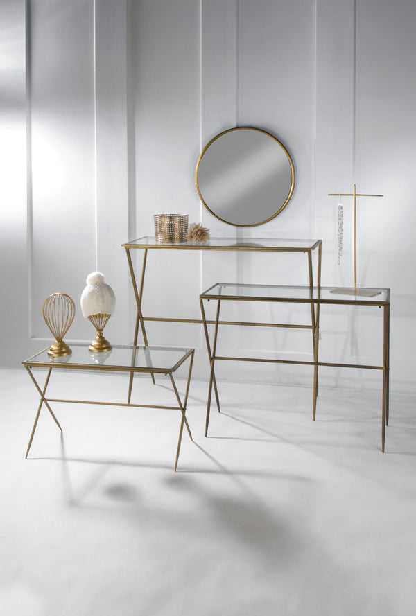 Balloon Wire Hat Stands Set of 2  (Gold & White)