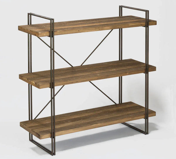 Large 3-Metal and Wood Bookcase and Display Unit - Gifts for You 'n Me