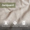 Rhapsody 6 Piece Reversible Jacquard Quilt Set with Throw Pillows in Grey/Taupe