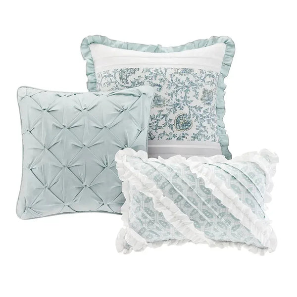 Dawn 9 Piece Cotton Percale Comforter Set by Madison Park - Gifts for You 'n Me