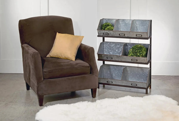 Industrial Metal or Wooden Bin Organizer/Display - Gifts for You 'n Me