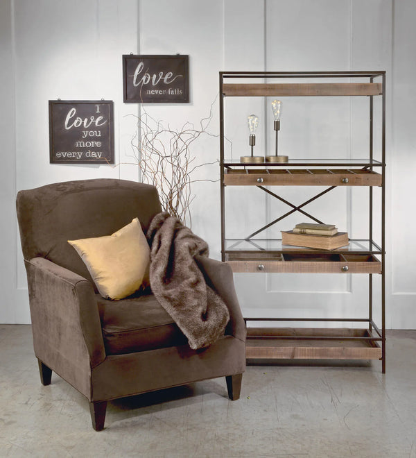 4-Tier Display with Glass Covered Storage Drawers - Gifts for You 'n Me