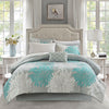 Maible Comforter Set with Cotton Bed Sheets by Madison Park Essentials