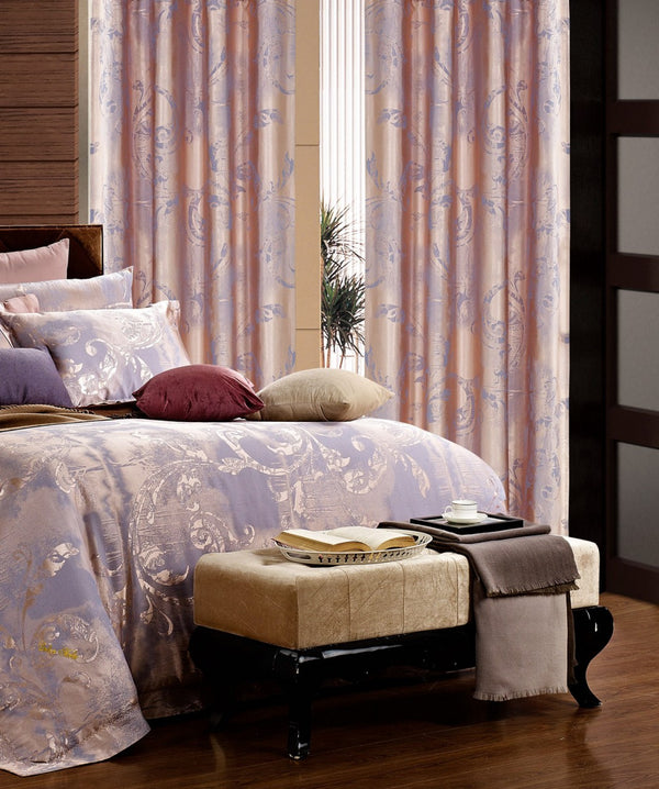 Pandora, Dolce Mela  Window Treatment Damask Drapes Pandora Curtain Panel  58x98