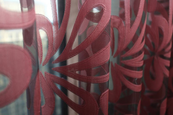 Dolce Mela Sheer Curtain Panels - Madrid  60x100