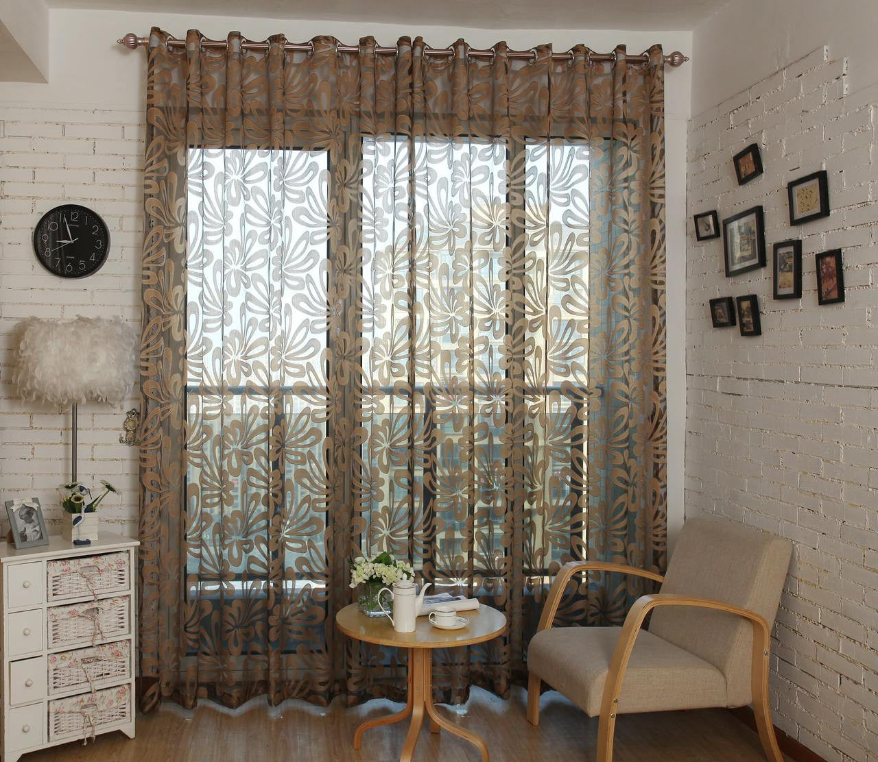 Dolce Mela Sheer Curtain Panels - Barcelona 60x100