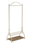Garment Rack with Wood Veneer Base