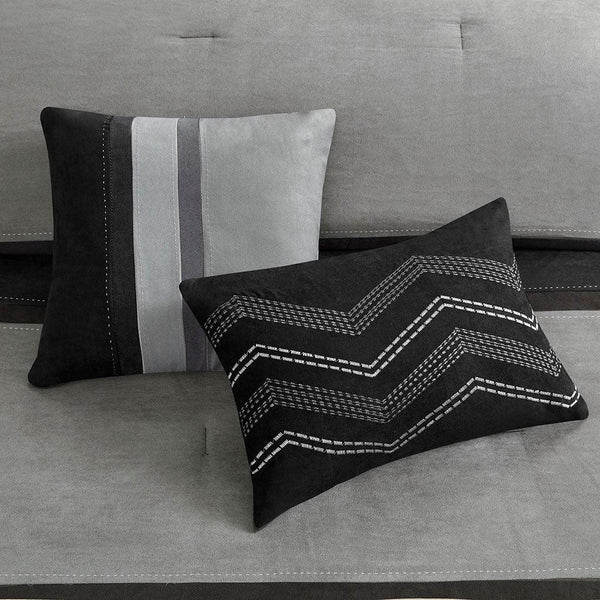 Palisades 7 Piece Faux Suede Comforter Set by Madison Park - Gifts for You 'n Me
