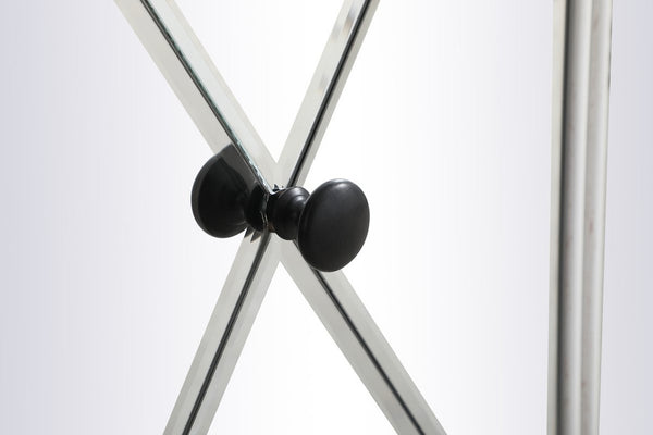 Elegant 60 Inch Mirrored Credenza in Antique White - Gifts for You 'n Me