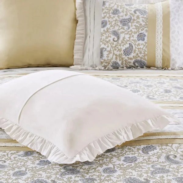 Dawn 9 Piece Cotton Percale Comforter Set by Madison Park - Gifts for You 'n Me