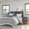 Mila 3 Piece Cotton Gray Comforter Set with Chenille Tufting by INK+IVY