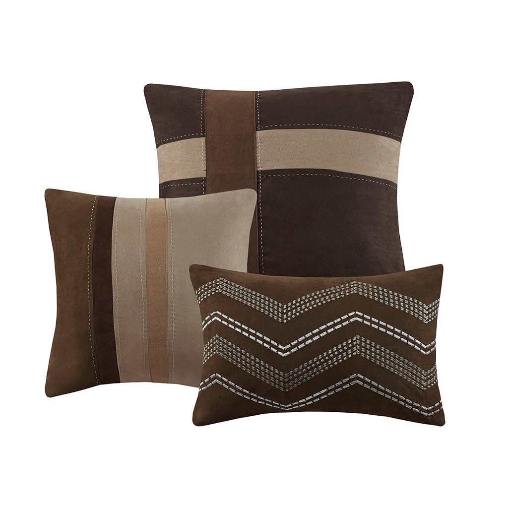 Palisades 7 Piece Faux Suede Comforter Set by Madison Park