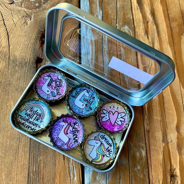 Unicorn Dream Big Magnets - Set of 6 - Gifts for You 'n Me
