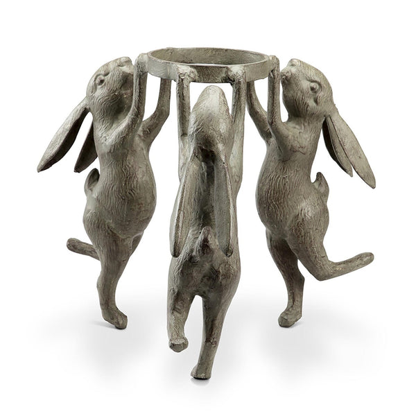 Rabbit Triplets Planter Holder