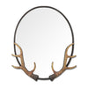 Antler Oval Mirror