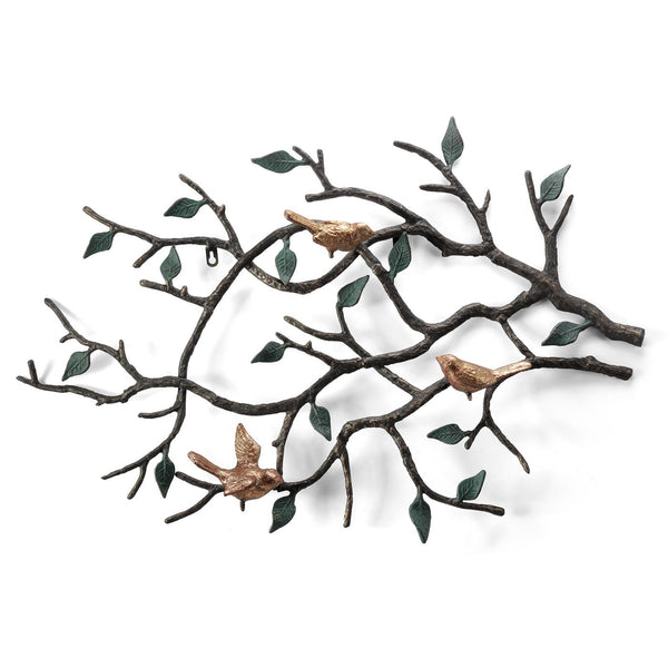 Golden Bird Trio Wall Hanging