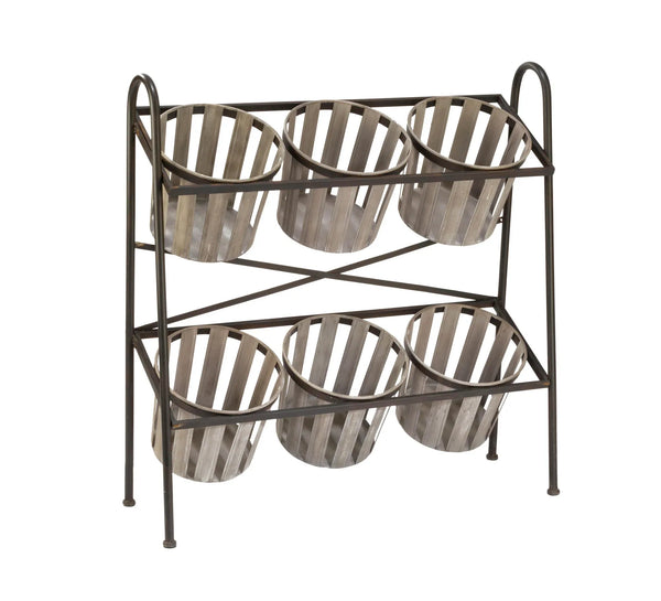2-Tier Iron Display w/ Removable Baskets - Gifts for You 'n Me