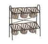 2-Tier Iron Display w/ Removable Baskets