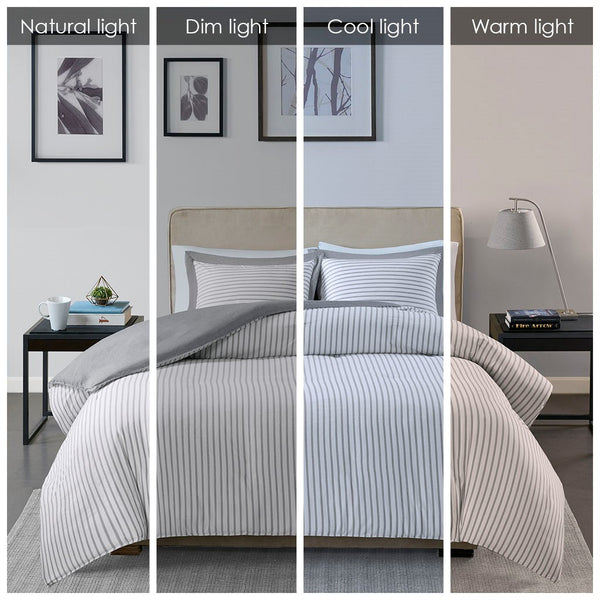 Hayden Reversible Yarn Dyed Down Alternative Comforter Set by Madison park Essentials - Gifts for You 'n Me