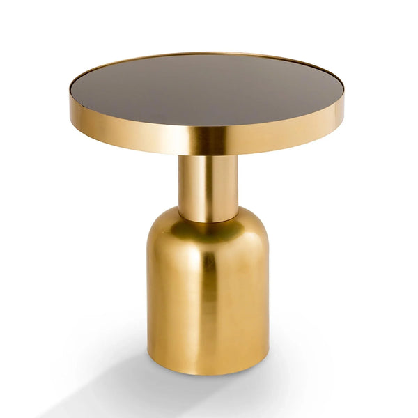 Golden Finish Pillar End Table - Gifts for You 'n Me