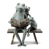 53029 Reading Frog Family Garden Sculpture