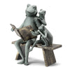 53029 Reading Frog Family Garden Sculpture