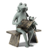 53029 Reading Frog Family Garden Sculpture