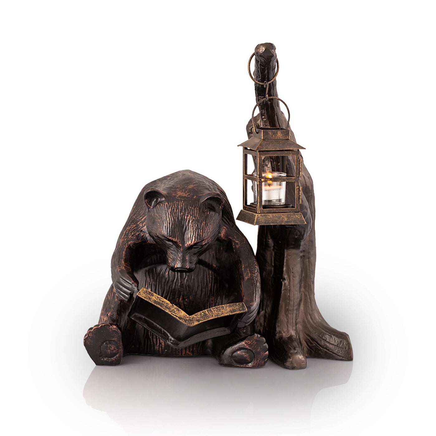 Booklover Bear Garden Lantern