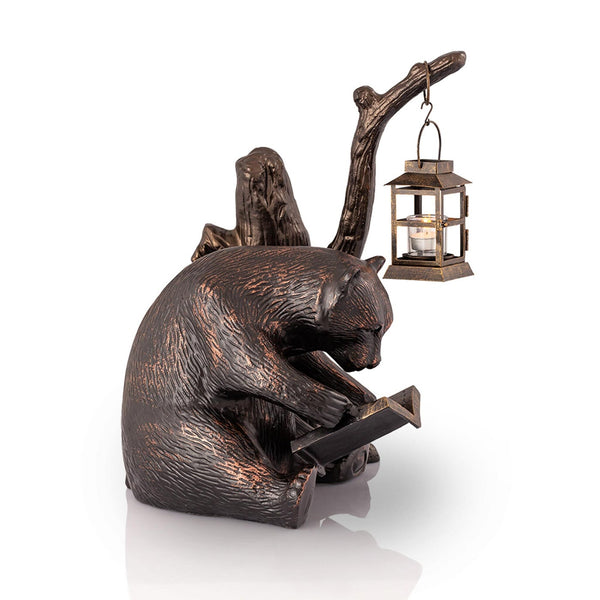 Booklover Bear Garden Lantern SPI Home