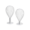 Balloon Wire Hat Stands Set of 2  (Gold & White)