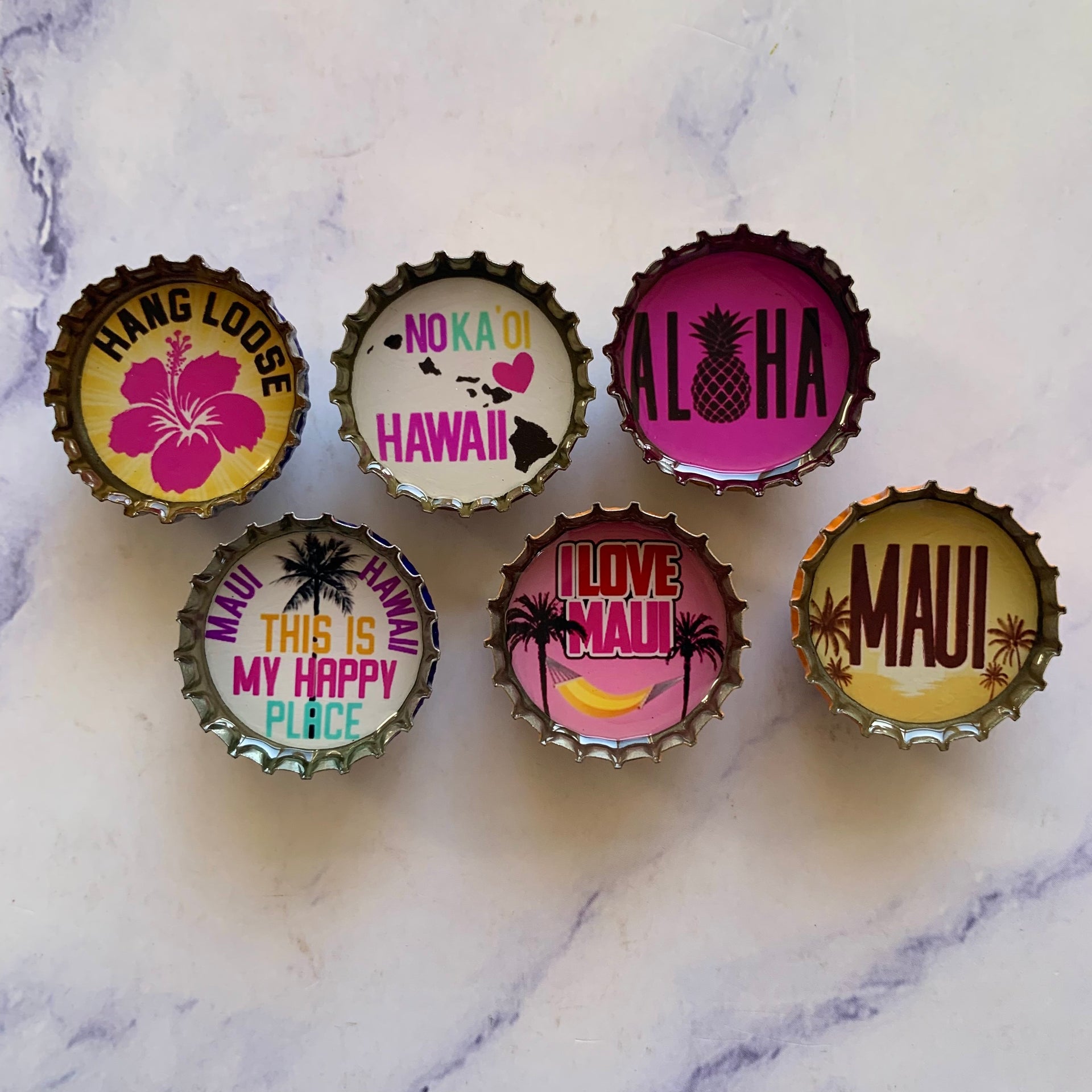 Maui Magnets - Set of 6 - Gifts for You 'n Me