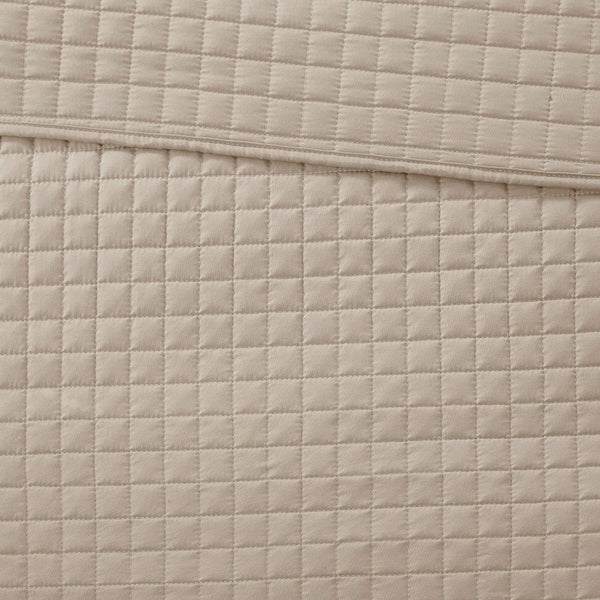 Otto 3 Piece Reversible Quilt Set - Khaki