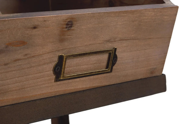 Industrial Metal or Wooden Bin Organizer/Display - Gifts for You 'n Me