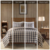 Check Oversized Quilt Mini Set - Tan