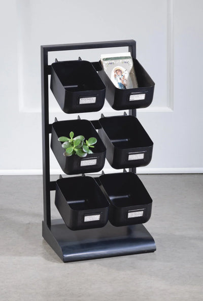 6 Metal Bin Tabletop Display