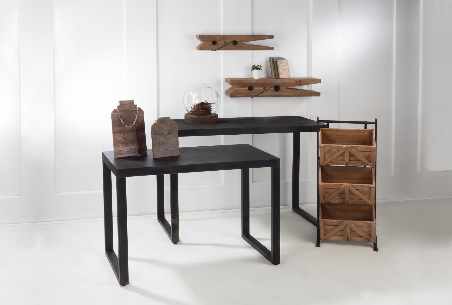 Modern Black Metal Table
