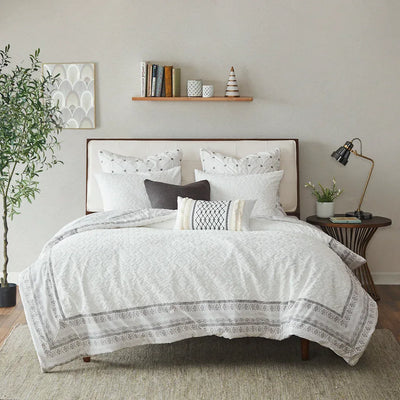 Mill Valley Reversible Cotton Comforter Set  by INK+IVY