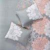 Lola 6 Piece Reversible Cotton Printed Coverlet Set - Grey/Blush