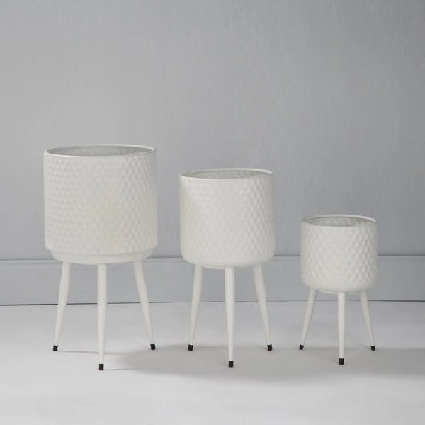 Textured Metal Bins - Set of 3 - Gifts for You 'n Me